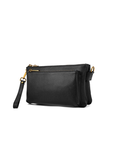 ABIGAIL SATCHEL CLUTCH - BLACK