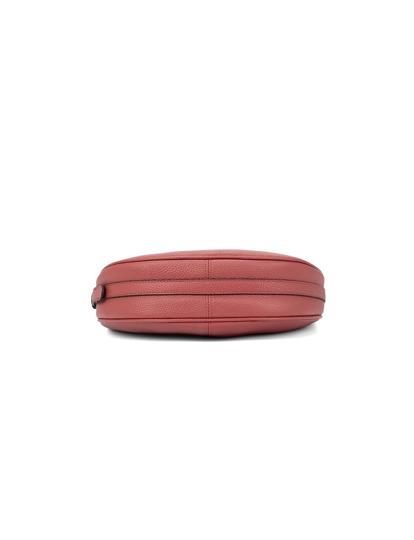 SOFIA LEATHER SHOULDER STRAP BAG w/ CHAIN DETAIL - BRICK