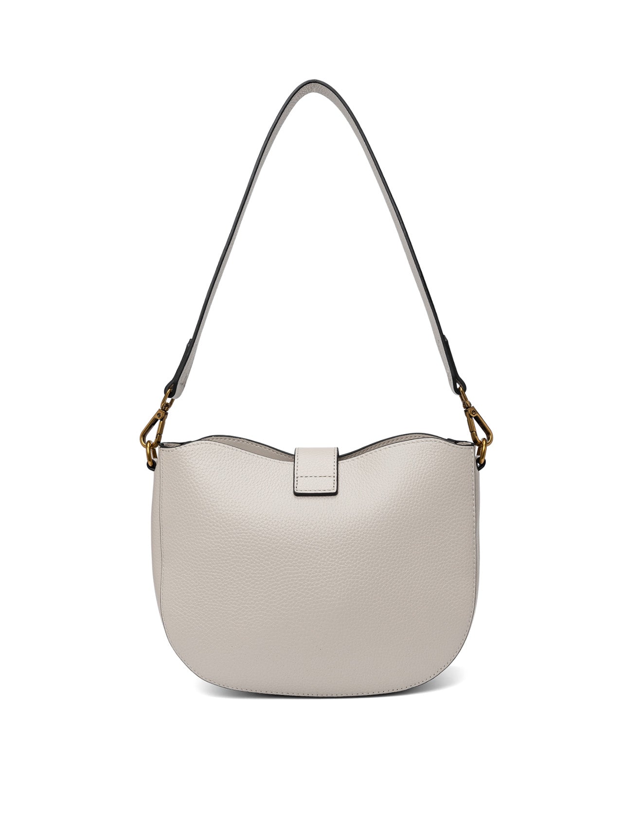 SILVANA LEATHER BAG - BEIGE