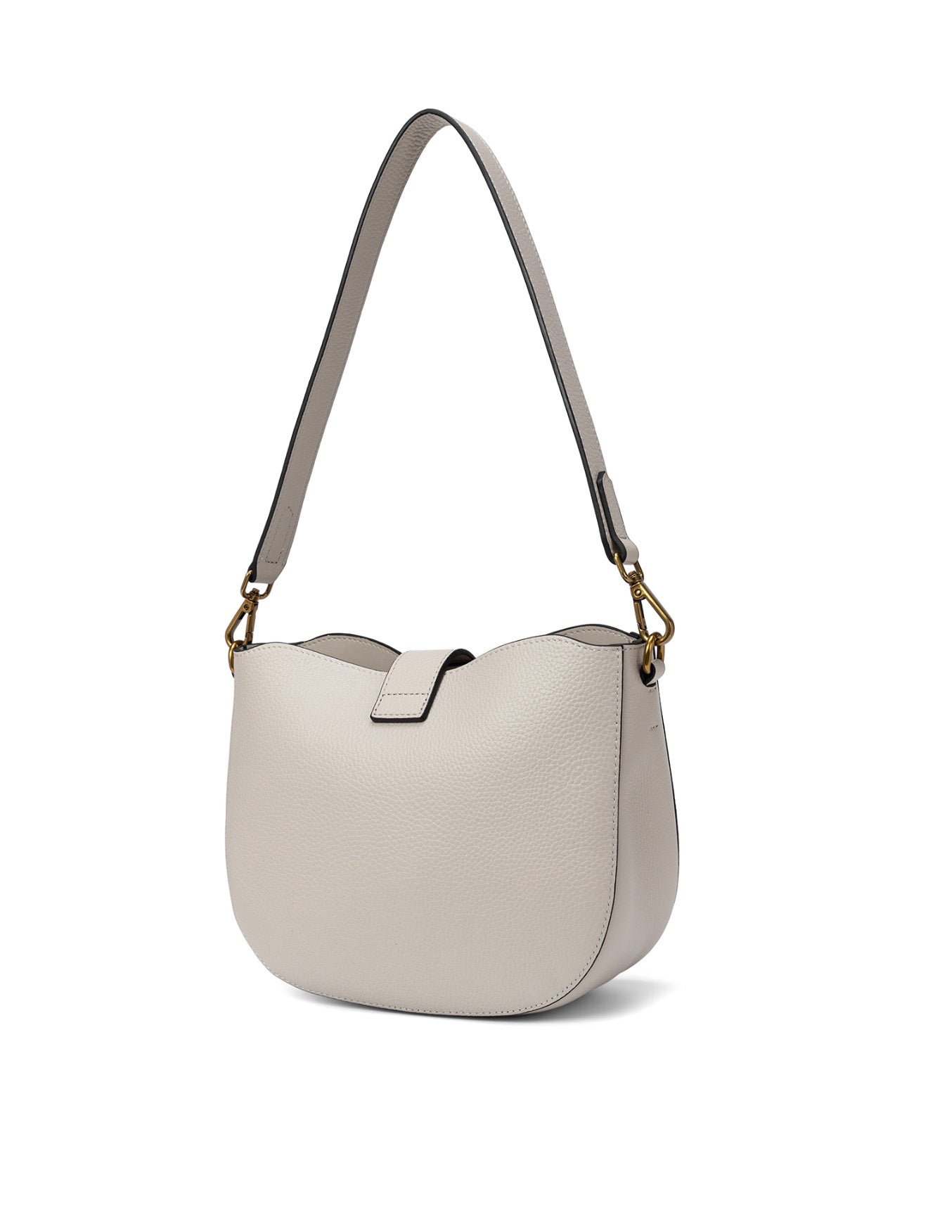 SILVANA LEATHER BAG - BEIGE