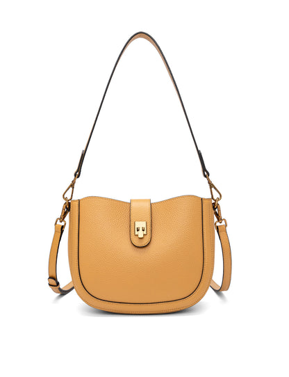 SILVANA LEATHER BAG - DIJON
