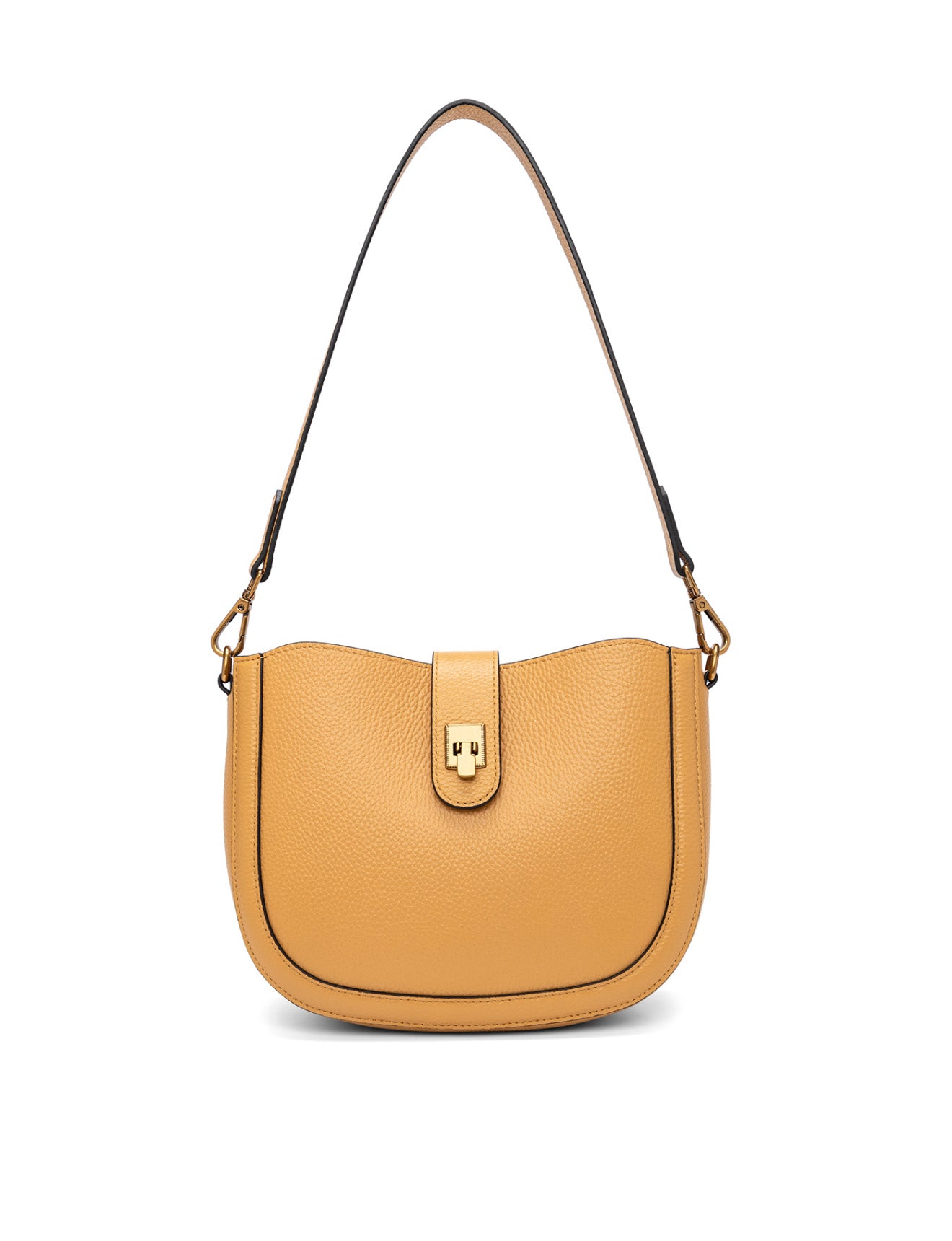 SILVANA LEATHER BAG - DIJON