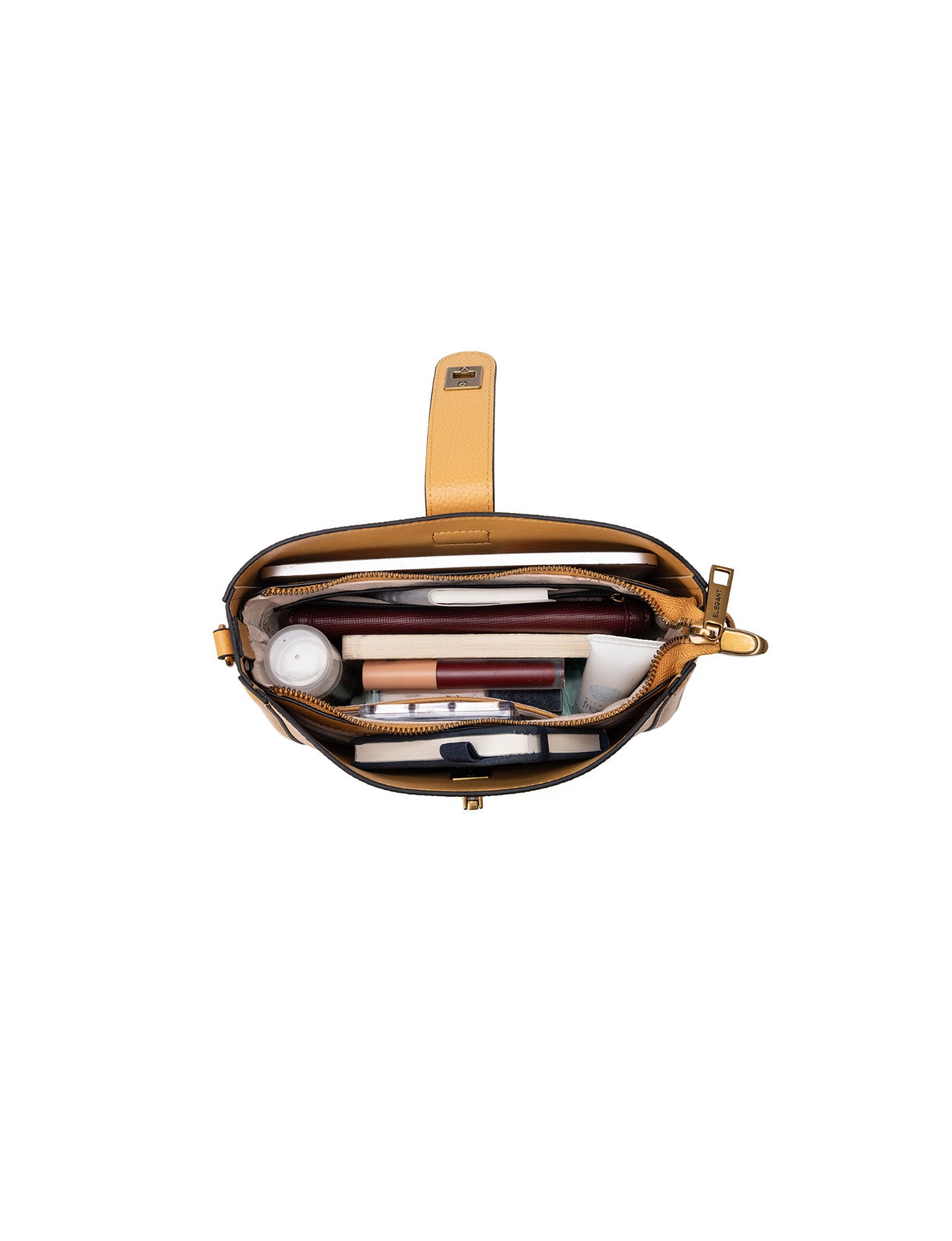 SILVANA LEATHER BAG - DIJON