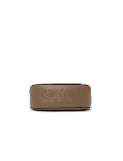 SILVANA LEATHER BAG - KHAKI