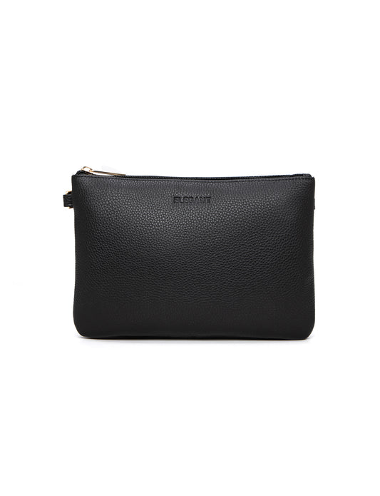HOPE MULTI COMPARTMENT LEATHER XBODY BAG- E1-1010-BLK- NEW IN