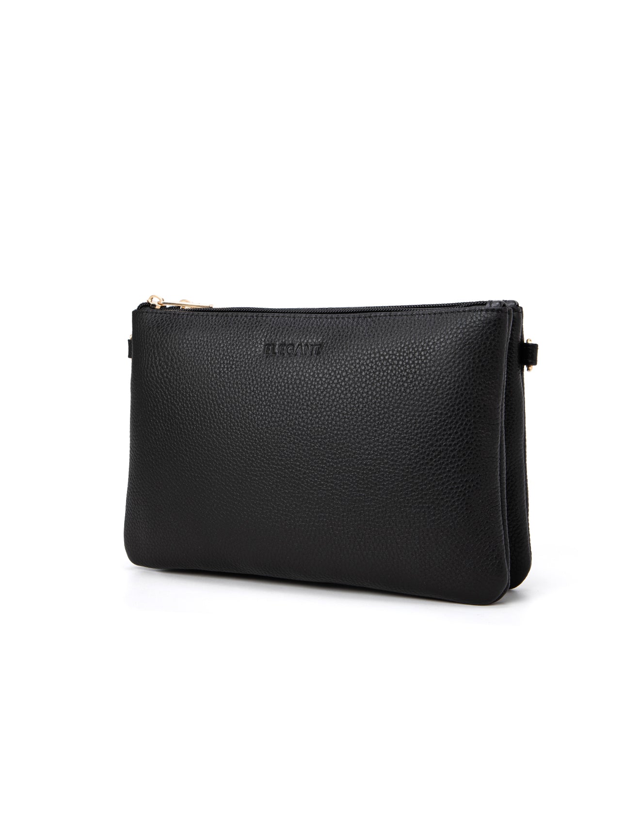 HOPE MULTI COMPARTMENT LEATHER XBODY BAG- E1-1010-BLK- NEW IN