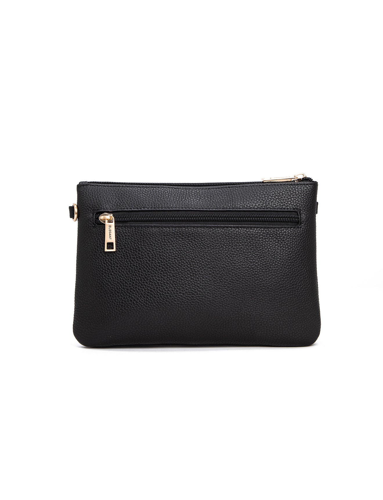 HOPE MULTI COMPARTMENT LEATHER XBODY BAG- E1-1010-BLK- NEW IN
