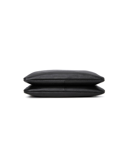 HOPE MULTI COMPARTMENT LEATHER XBODY BAG- E1-1010-BLK- NEW IN