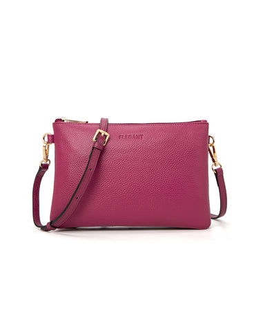 HOPE MULTI COMPARTMENT LEATHER XBODY BAG- E1-1010-RAS- NEW IN