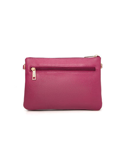 HOPE MULTI COMPARTMENT LEATHER XBODY BAG- E1-1010-RAS- NEW IN