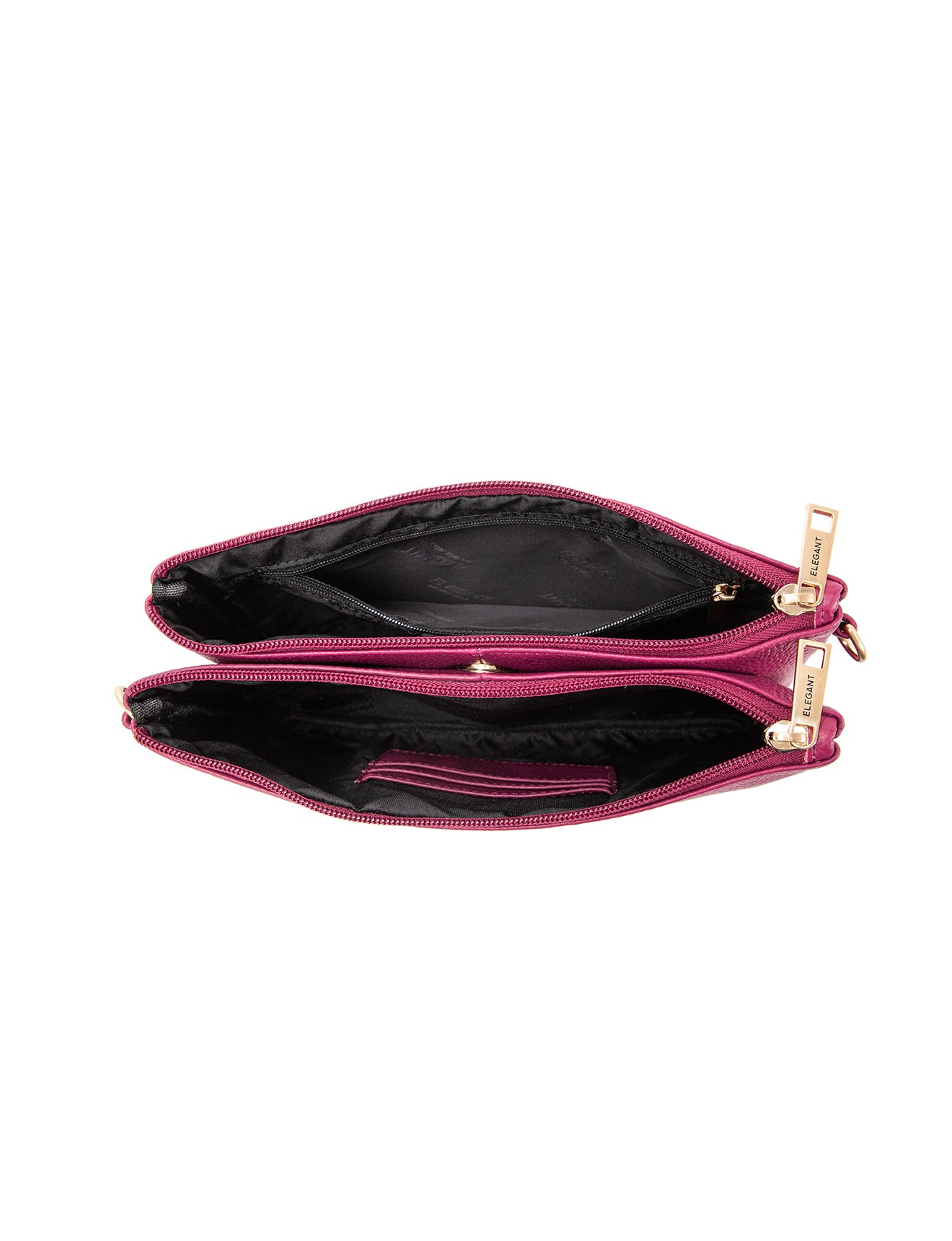 HOPE MULTI COMPARTMENT LEATHER XBODY BAG- E1-1010-RAS- NEW IN
