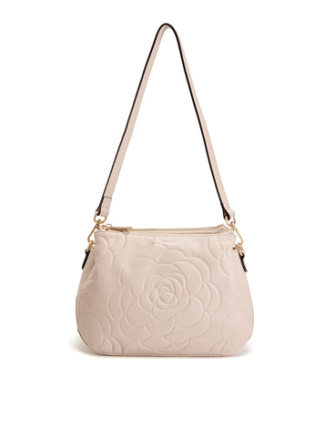 ROSIE 3 COMPARTMENT LEATHER XBODY BAG- E1-8285A-IVORY- NEW IN