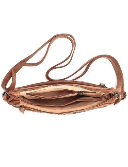 FITZROY CROSS BODY BAG W/ ADJUSTABLE STRAP - TAN