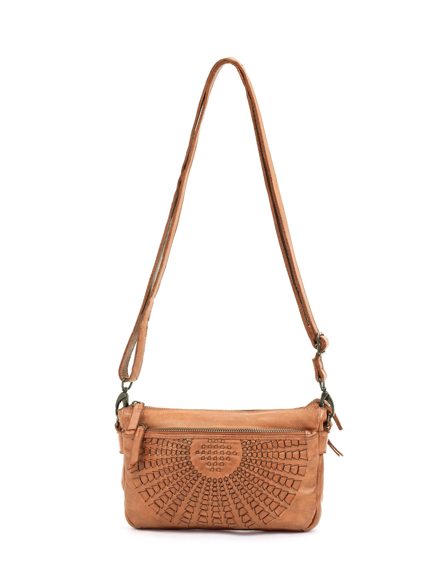 FITZROY CROSS BODY BAG W/ ADJUSTABLE STRAP - TAN