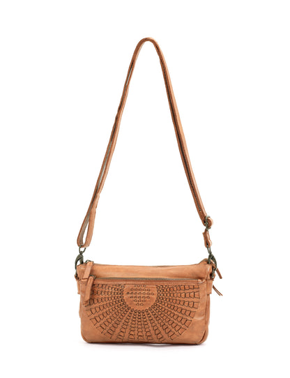 FITZROY CROSS BODY BAG W/ ADJUSTABLE STRAP - TAN