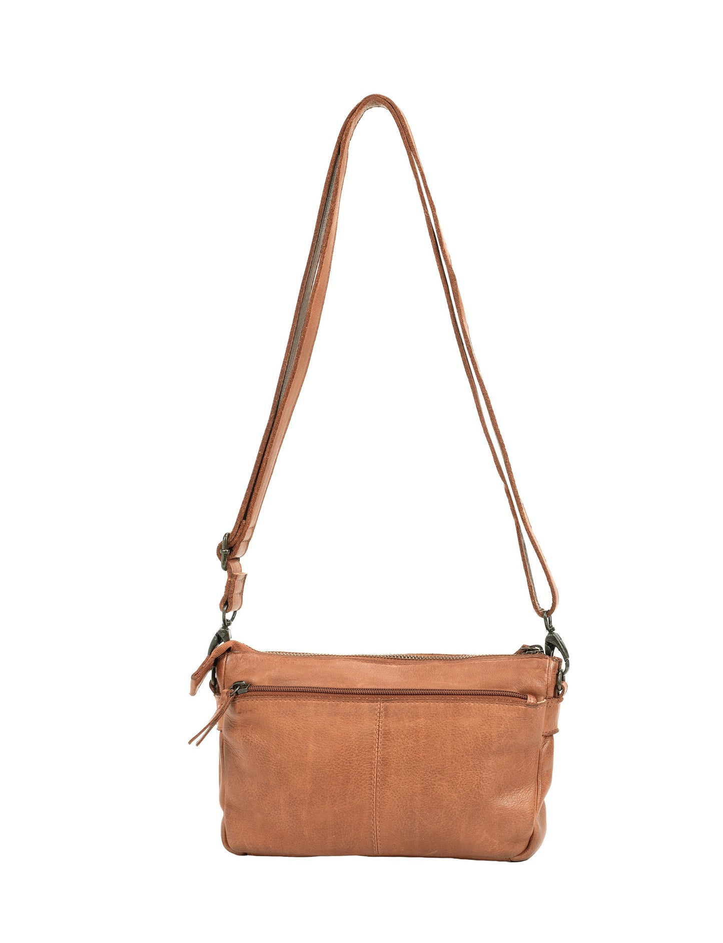 FITZROY CROSS BODY BAG W/ ADJUSTABLE STRAP - TAN