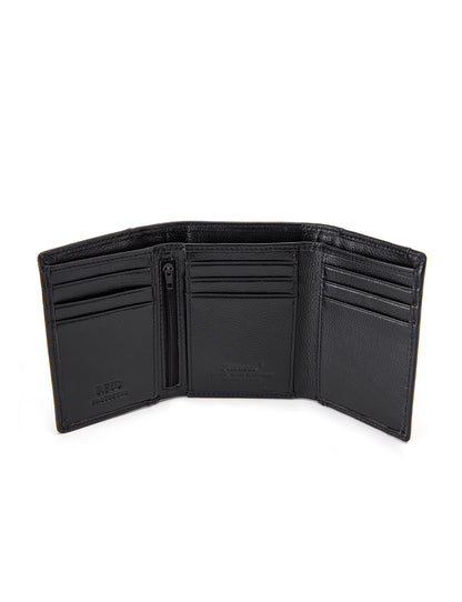 CAESAR MEN'S LEATHER TRIFOLD WALLET WITH RFID- MW1-103B