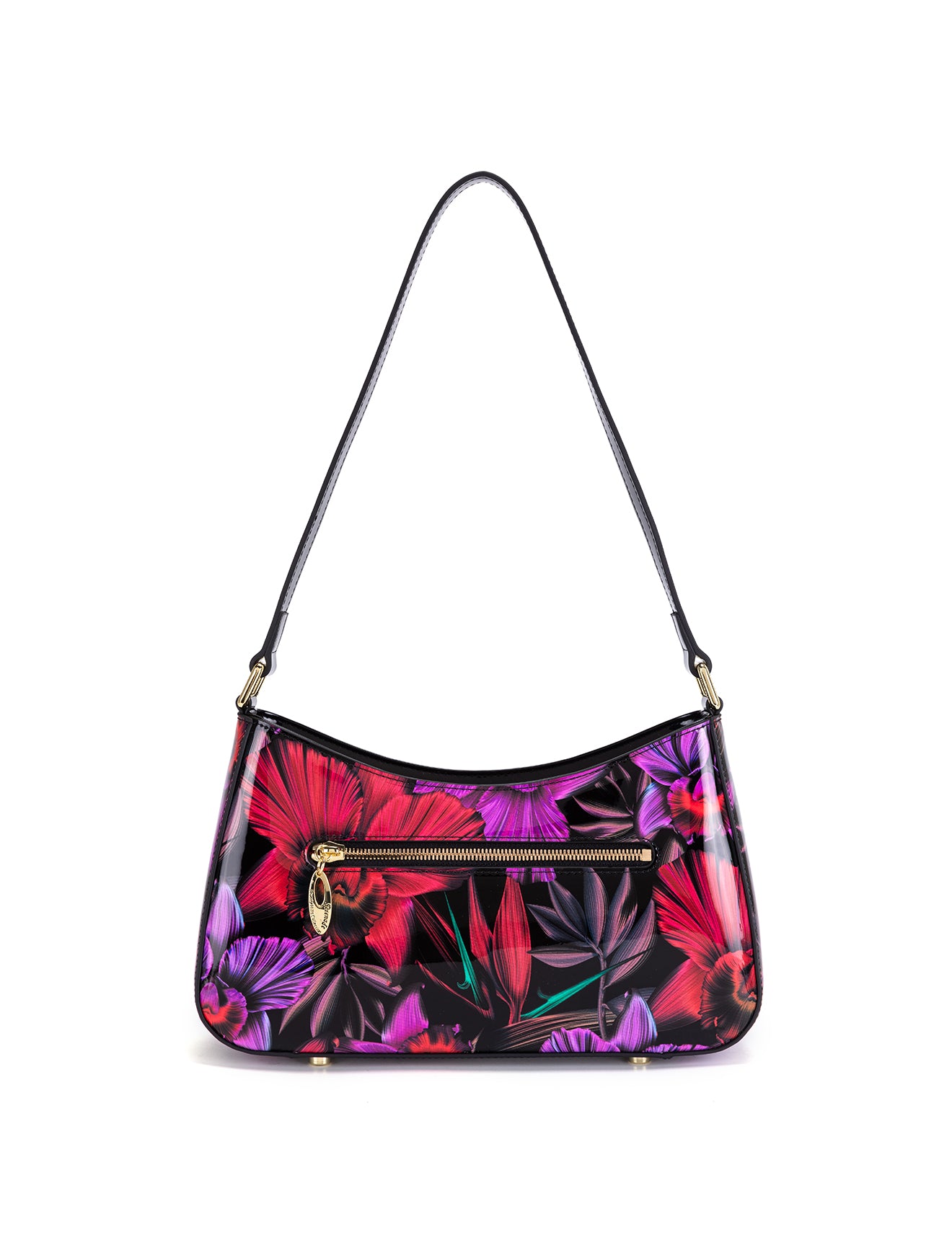 ORCHID PATENT LEATHER BAG WITH RFID-SF15-0822
