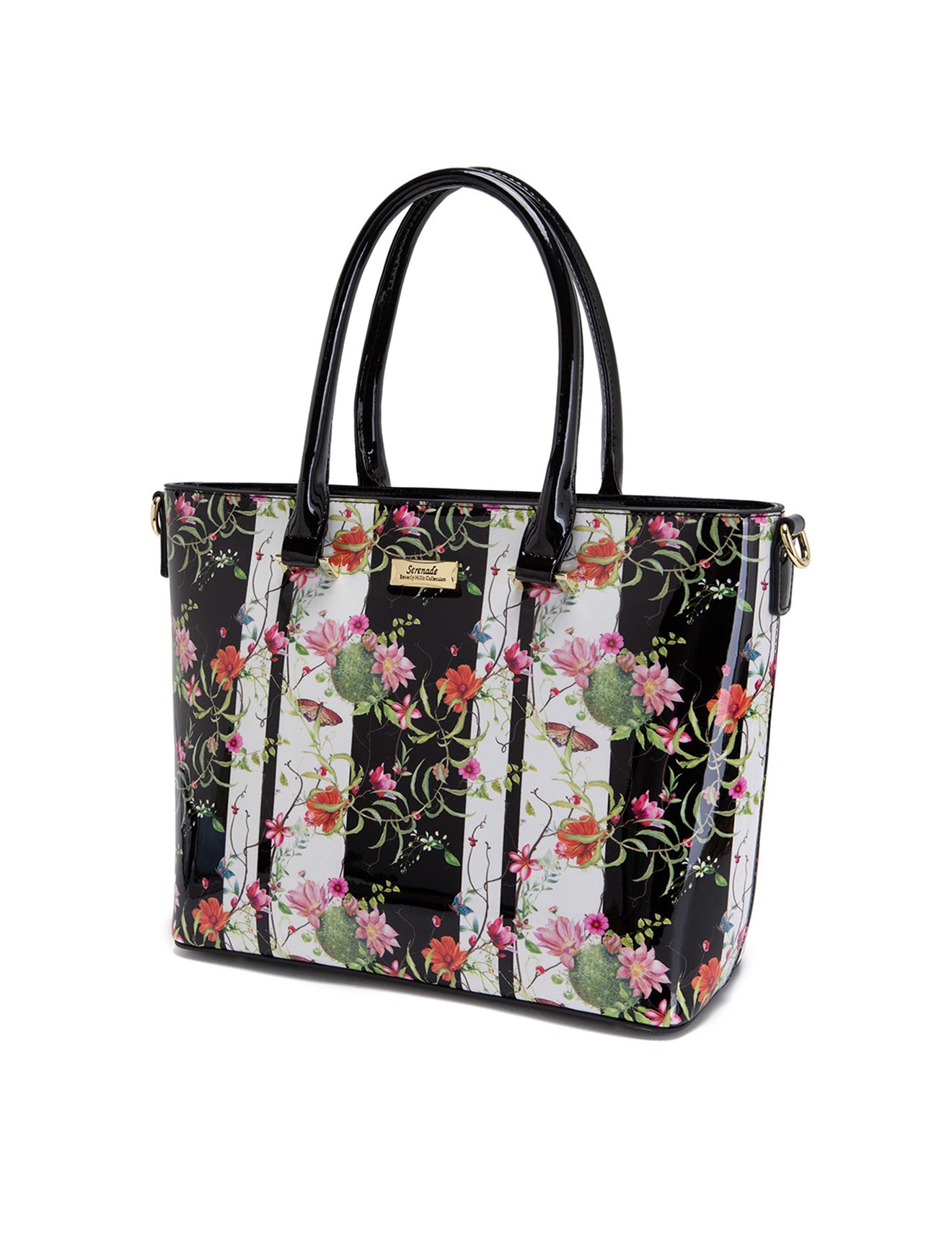 ANTHEA PATENT LEATHER GRIP HANDLE BAG- SF16-8787-SALE
