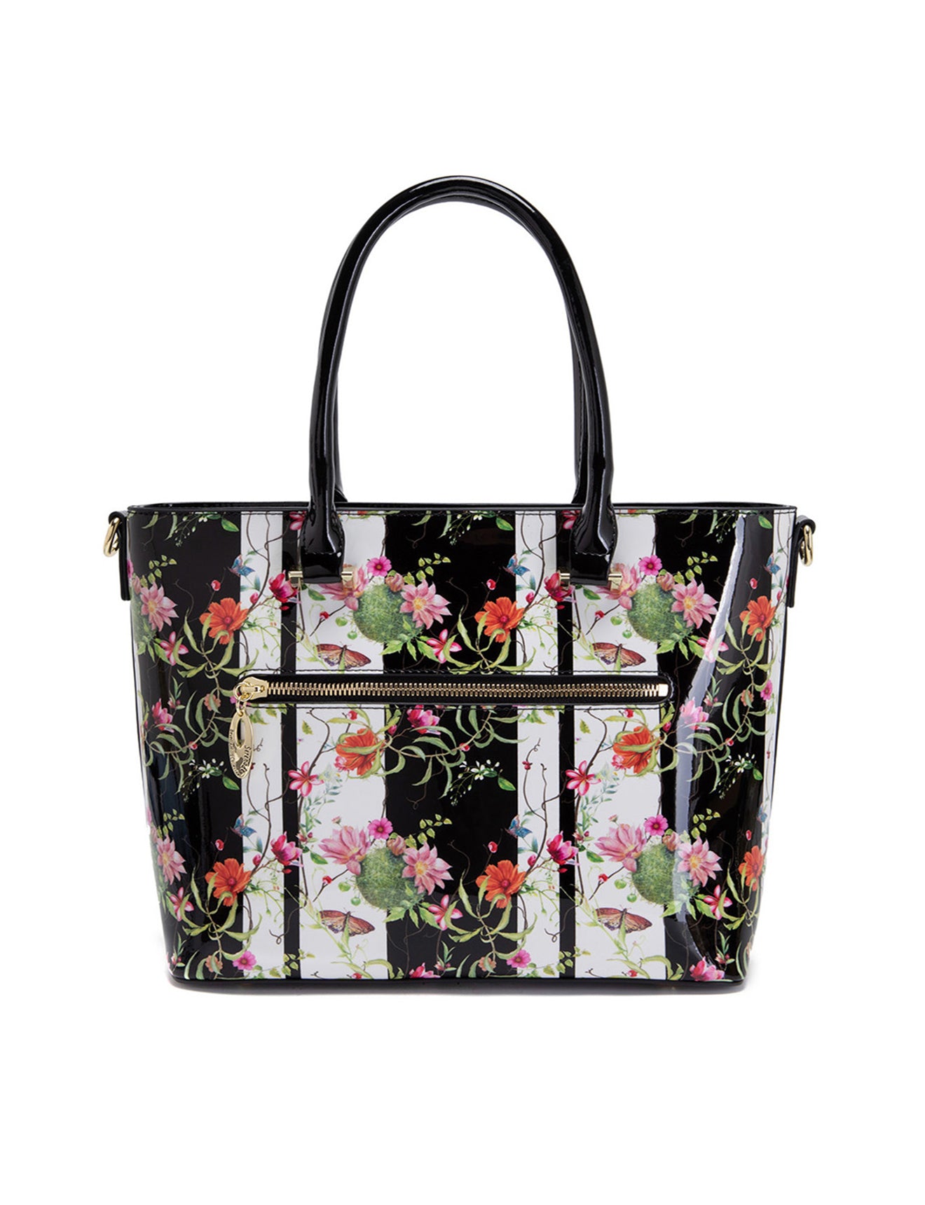 ANTHEA PATENT LEATHER GRIP HANDLE BAG- SF16-8787-SALE