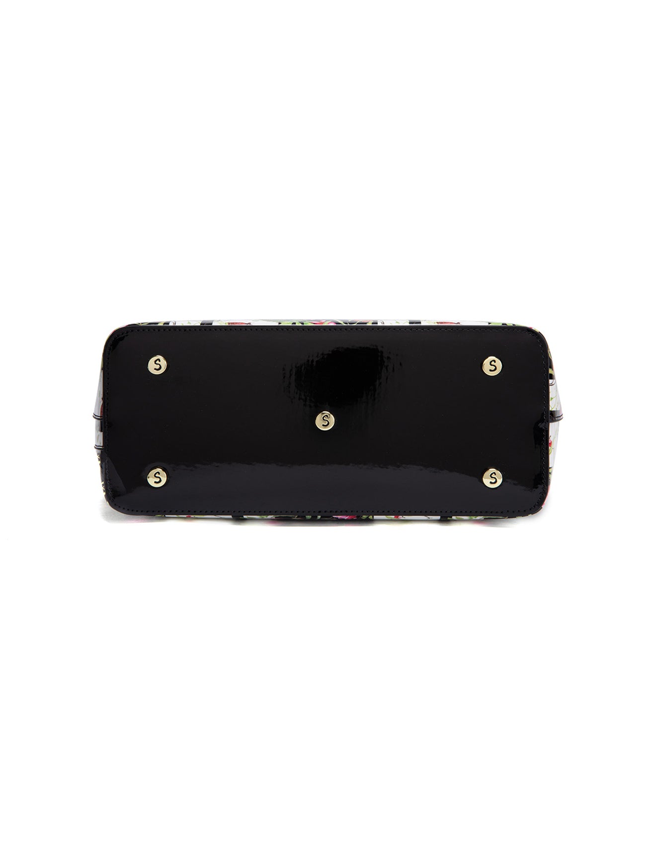 ANTHEA PATENT LEATHER GRIP HANDLE BAG- SF16-8787-SALE