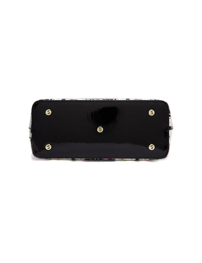ANTHEA PATENT LEATHER GRIP HANDLE BAG- SF16-8787-SALE