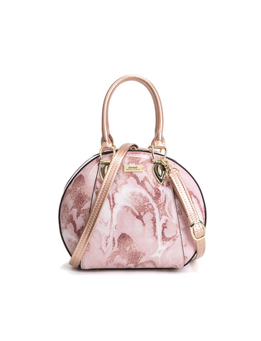 ZAHIRA LEATHER ROUND BOWLING BAG- SF17-0293-NEW IN