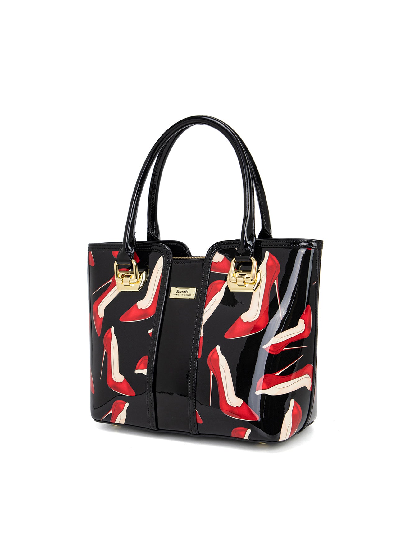 STILETTO MED GRIP HANDLE LEATHER BAG- SF19-0292