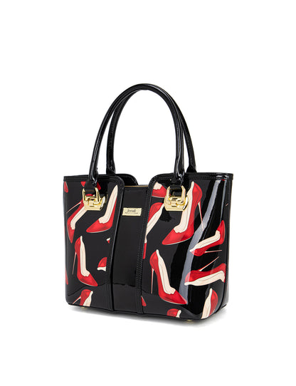 STILETTO MED GRIP HANDLE LEATHER BAG- SF19-0292