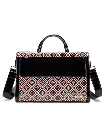 ELOISE PATENT LEATHER LAPTOP BAG-SF25-T21066