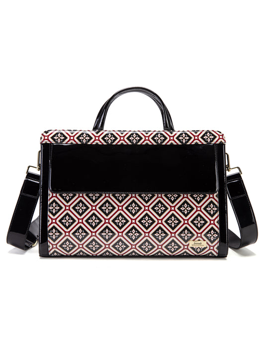 ELOISE PATENT LEATHER LAPTOP BAG-SF25-T21066