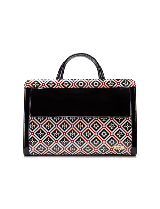 ELOISE PATENT LEATHER LAPTOP BAG-SF25-T21066