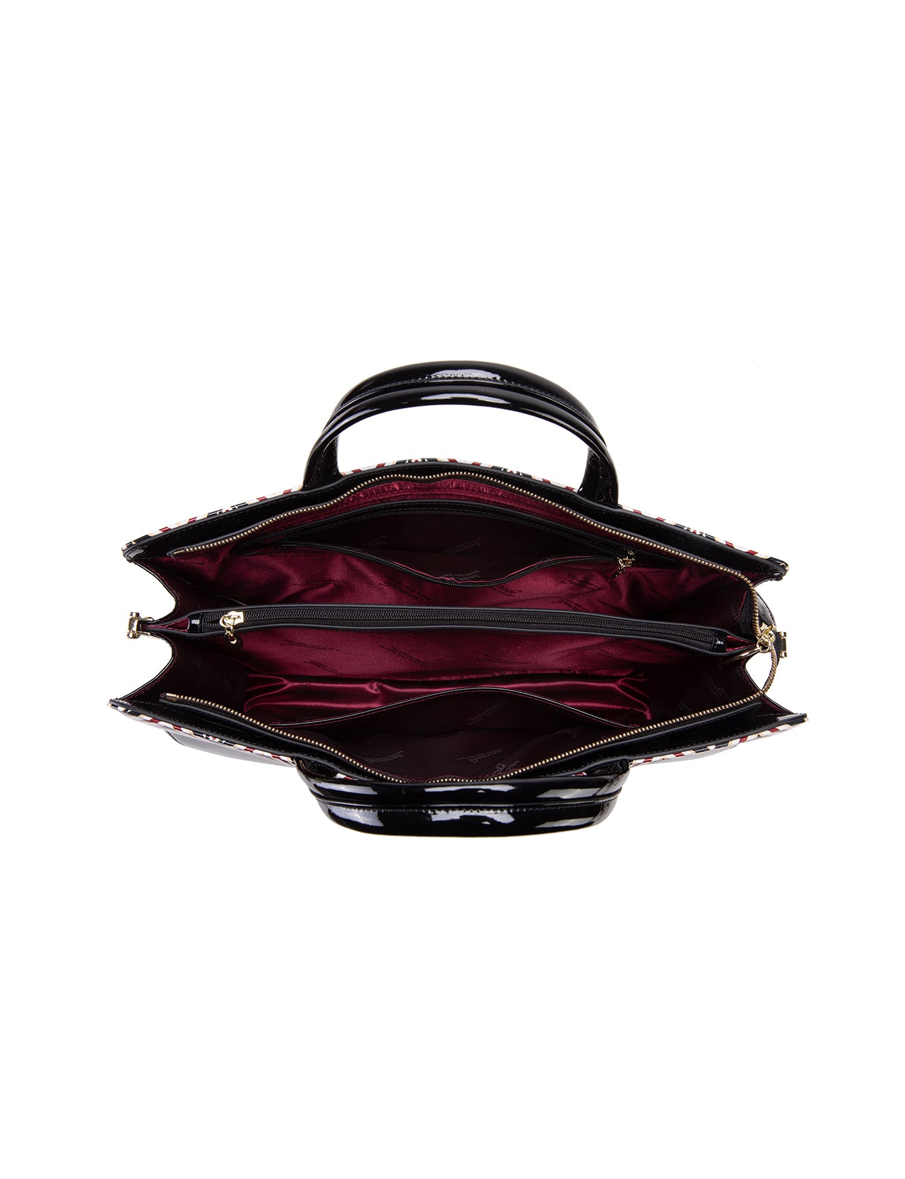 ELOISE PATENT LEATHER LAPTOP BAG-SF25-T21066