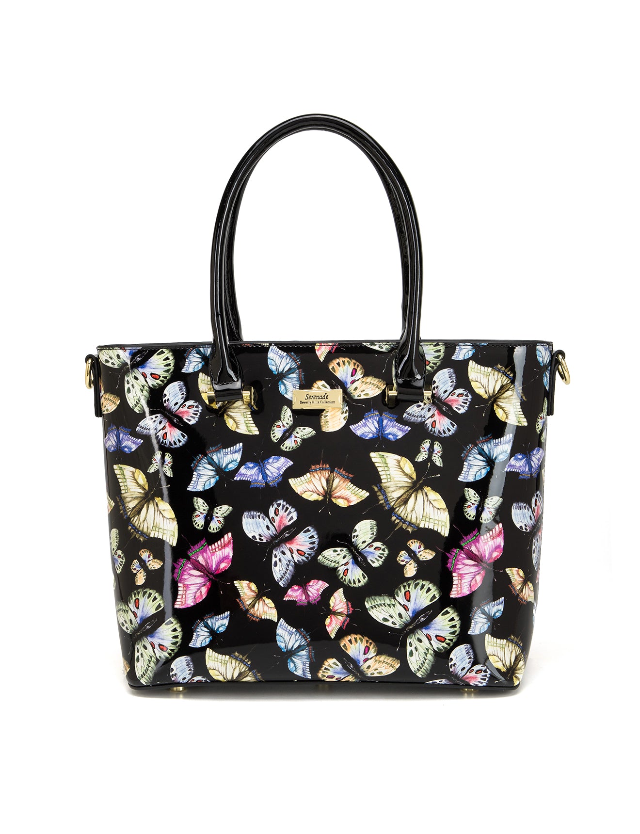 IMPERIA PATENT LEATHER GRIP HANDLE BAG- SF29-8787