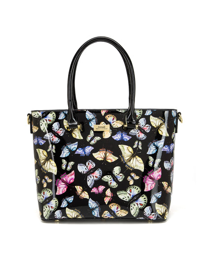 IMPERIA PATENT LEATHER GRIP HANDLE BAG- SF29-8787