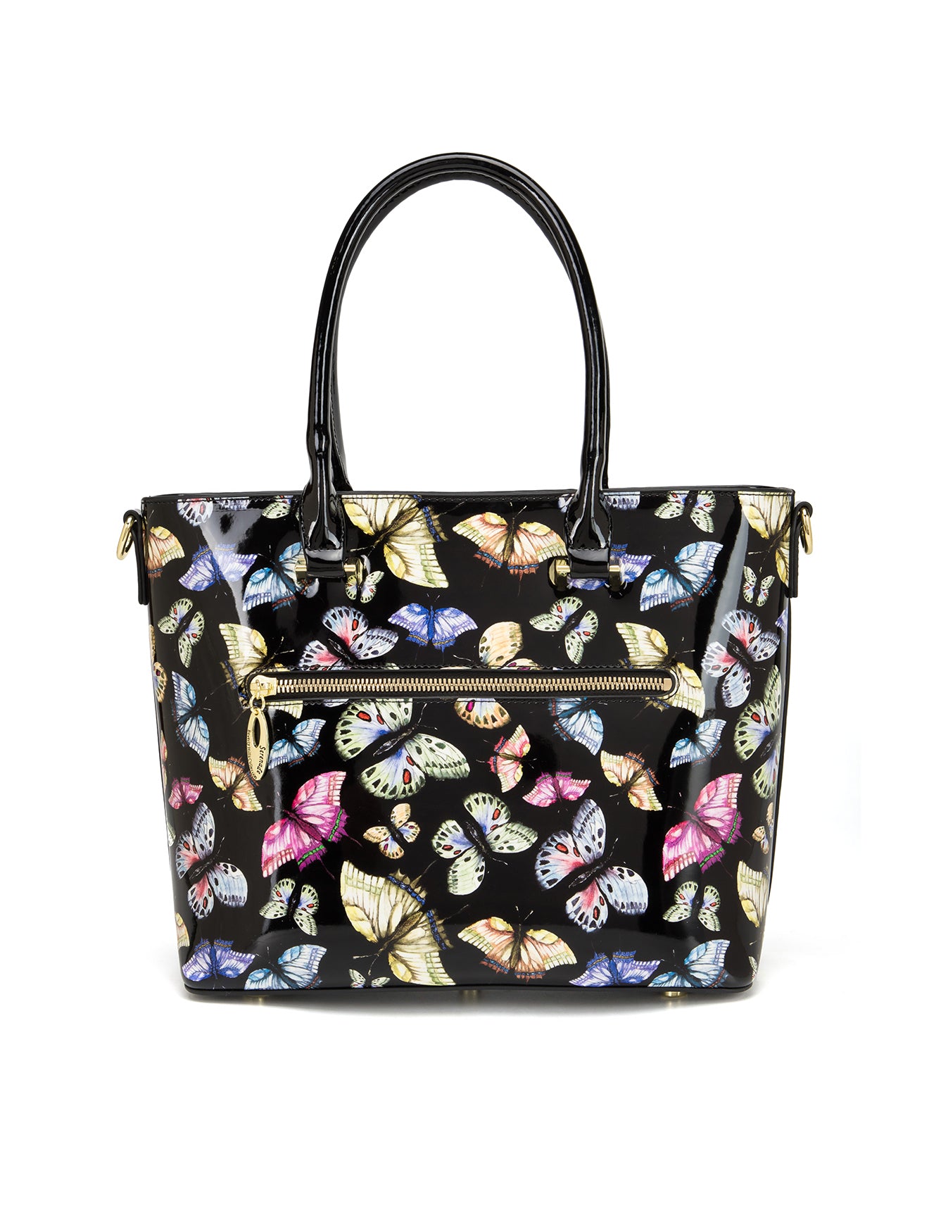 IMPERIA PATENT LEATHER GRIP HANDLE BAG- SF29-8787