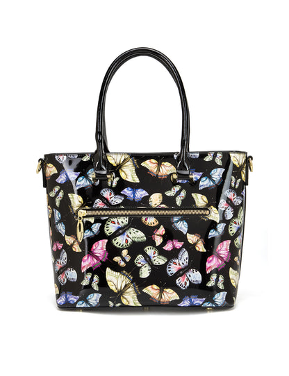 IMPERIA PATENT LEATHER GRIP HANDLE BAG- SF29-8787