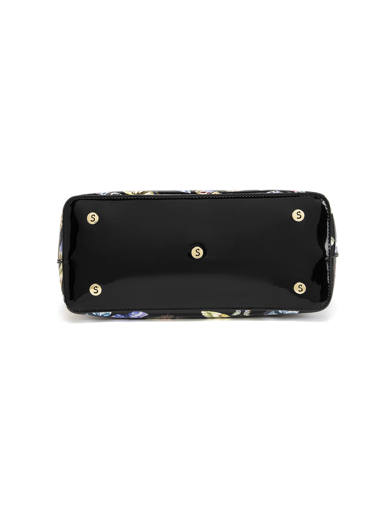 IMPERIA PATENT LEATHER GRIP HANDLE BAG- SF29-8787