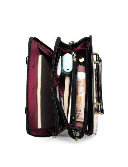 PAVANI GRIP HANDLE LEATHER BAG- SF36-0343- SALE