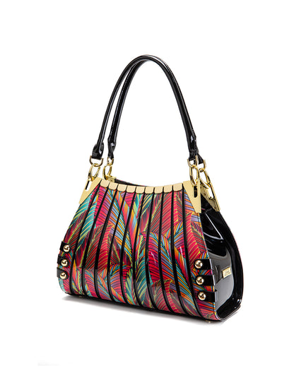 AMAZON PRINT MONICA PATENT LEATHER BAG- SF39-7330