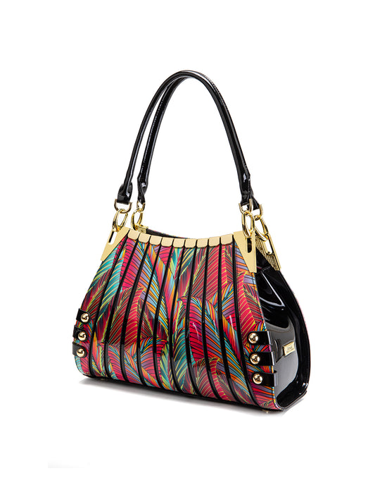 AMAZON PRINT MONICA PATENT LEATHER BAG- SF39-7330