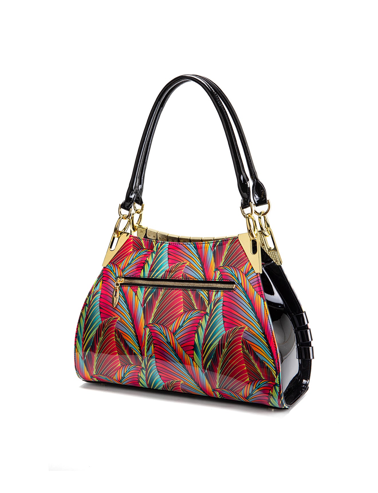 AMAZON PRINT MONICA PATENT LEATHER BAG- SF39-7330