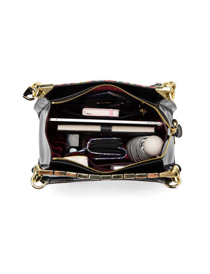 AMAZON PRINT MONICA PATENT LEATHER BAG- SF39-7330