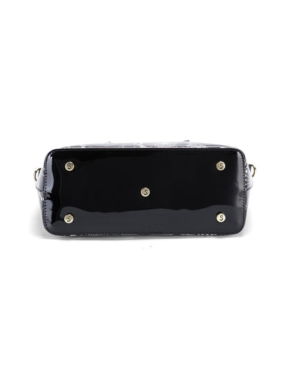 ASPEN PATENT LEATHER GRIP HANDLE BAG- SF4-8787-SALE