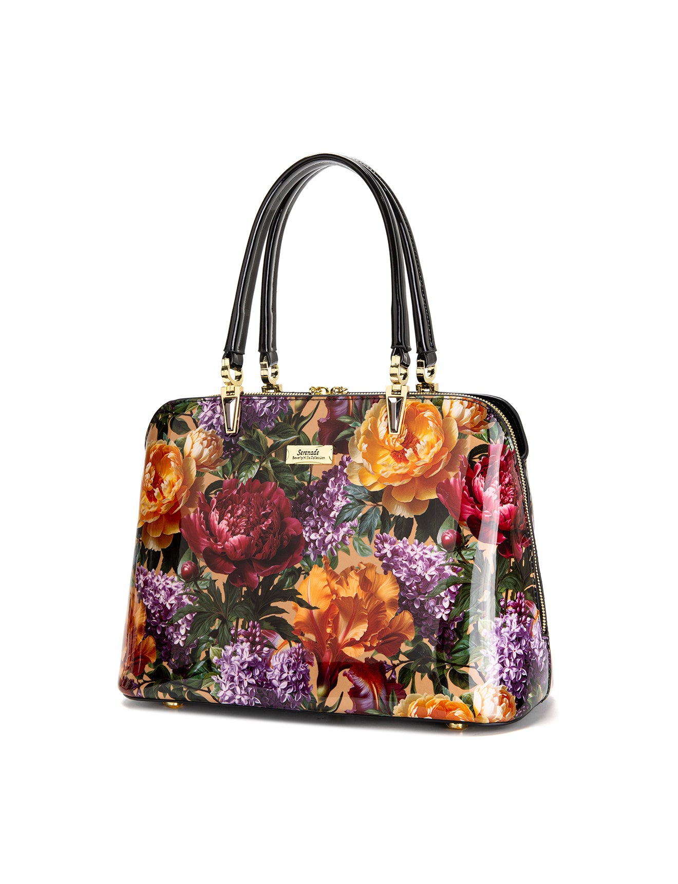 BOUQUET TRIPLE COMPARTMENT LEATHER BAG- SF41-8137