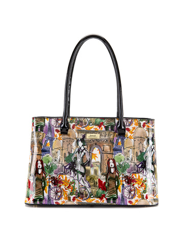 PARISIAN PATENT LEATHER SHOULDER BAG- SF42-7985- NEW IN