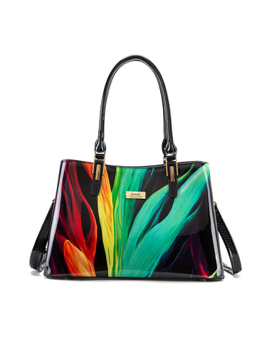 FLAME GRIP HANDLE  LEATHER BAG- SF44-0378- NEW IN