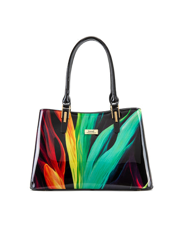 FLAME GRIP HANDLE  LEATHER BAG- SF44-0378- NEW IN