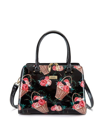 MABEL GRIP HANDLE LEATHER BAG- SF46-0343