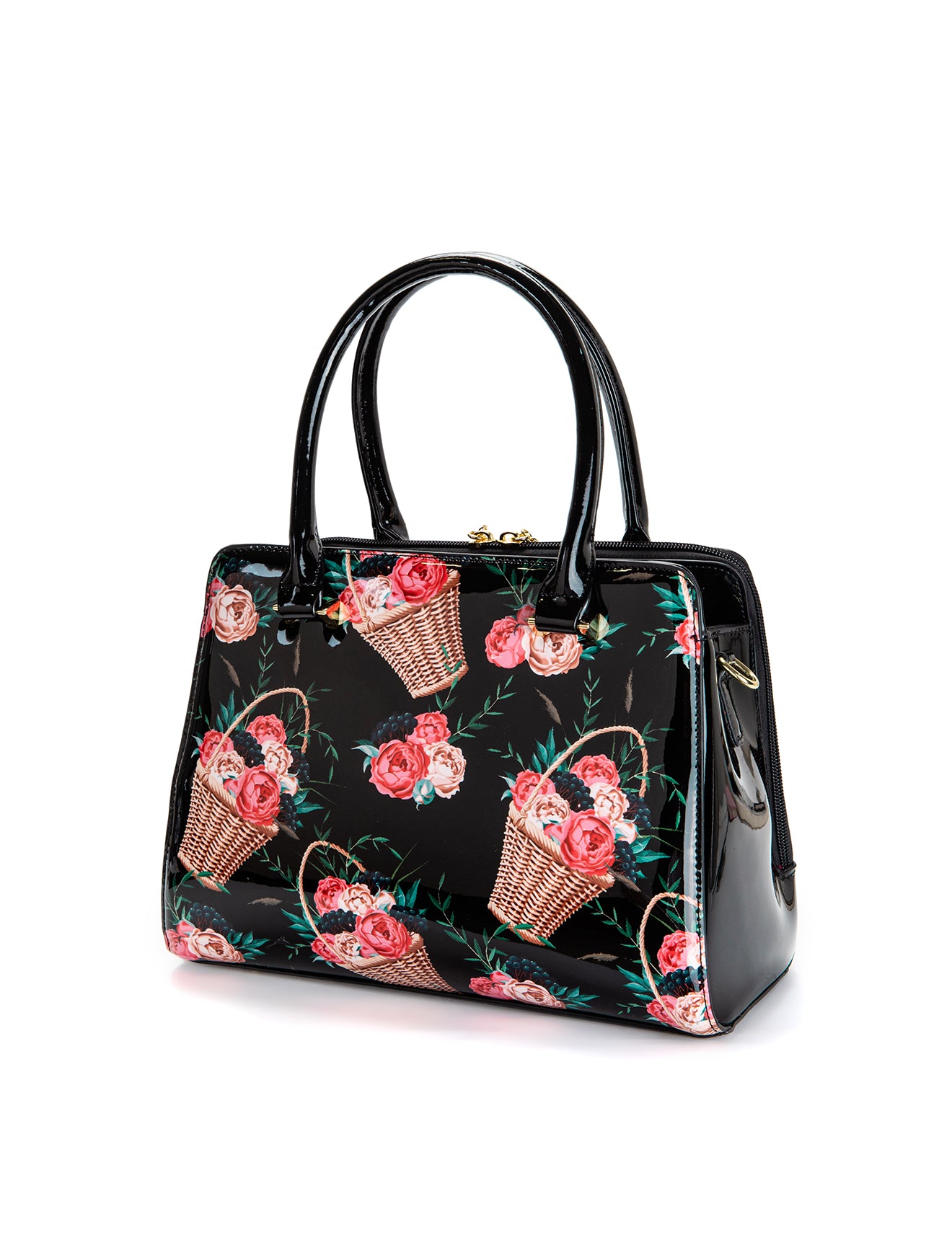 MABEL GRIP HANDLE LEATHER BAG- SF46-0343